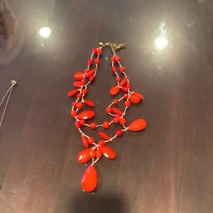 Beautiful faceted shiny beads. thinly braided & knotted string. metal extension